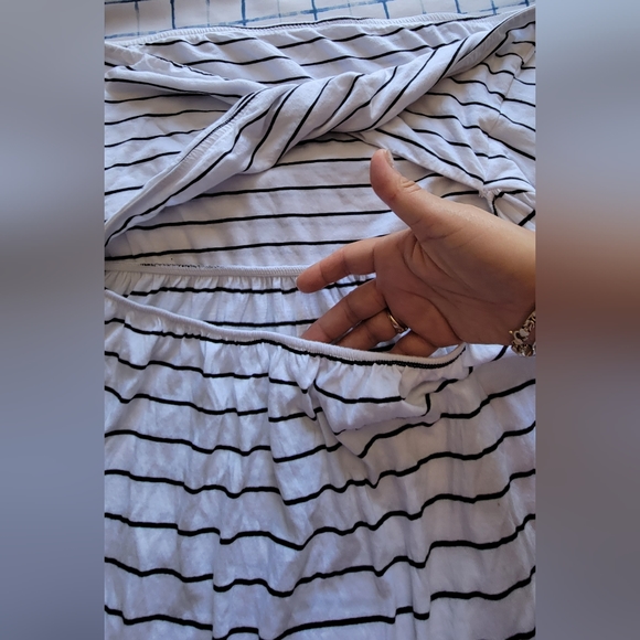 Volcom, strapless, open back, striped, sun dress, M - Picture 5 of 9